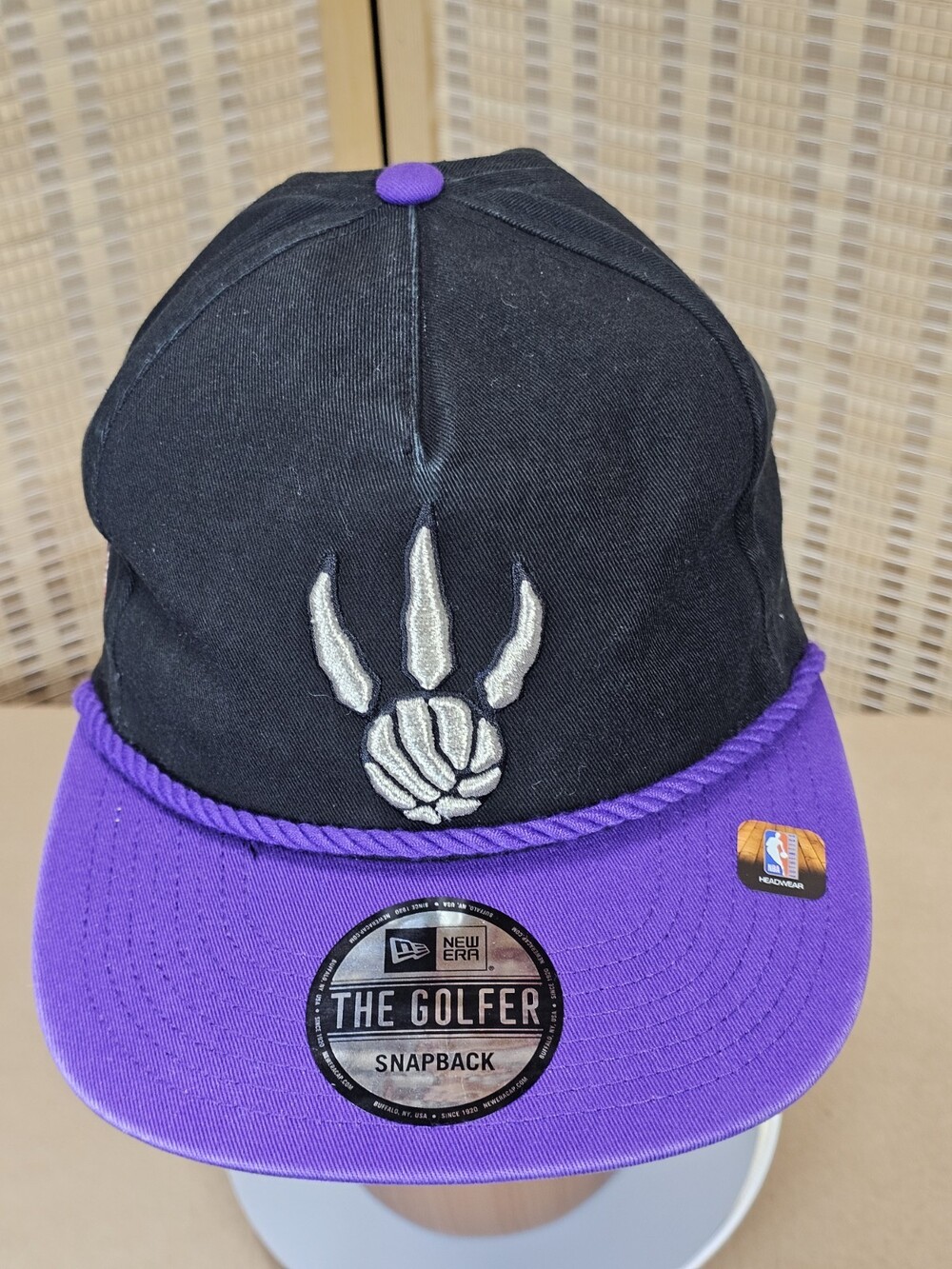 New Era Toronto Raptors The Golfer Snapback Hat Black Purple NBA OSFM NWT